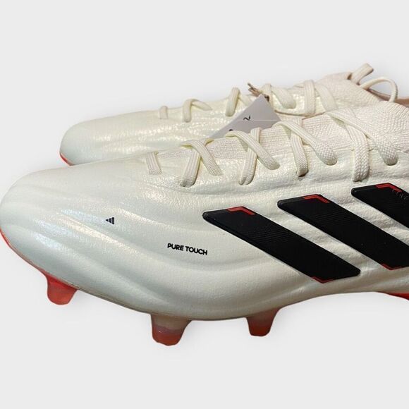 Adidas Copa Pure 2 Plus+ FG Ivory Core Black Solar Red Mens size 4.5/ Womens 5.5 - Picture 3 of 9
